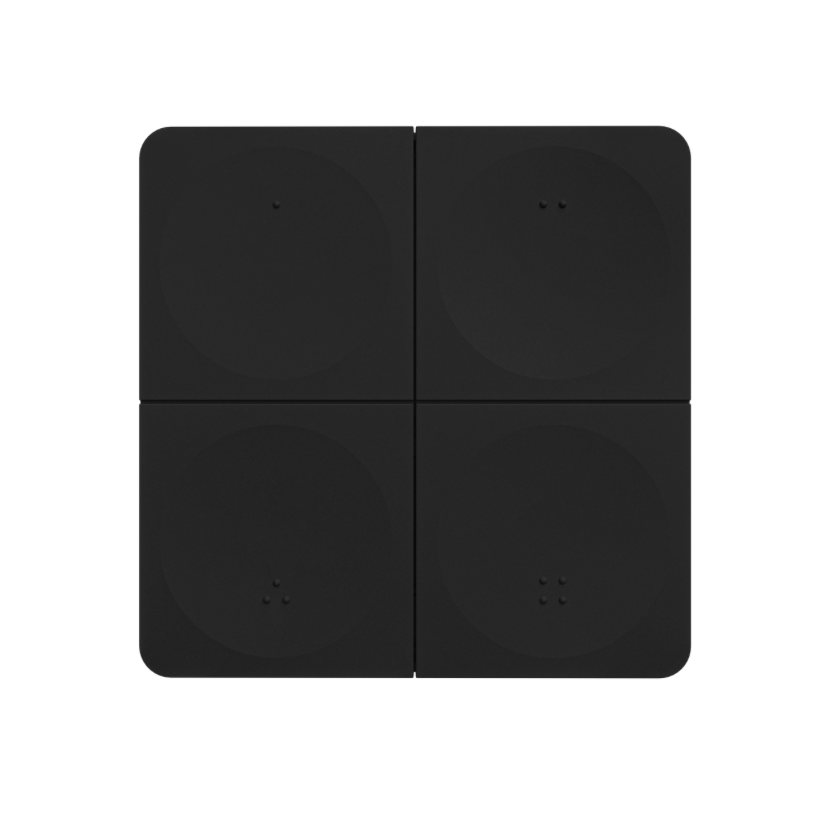 LED ovladač K4 Mi.Light MiBOXER pro jednobarevné LED pásky, 4-ZÓNOVÝ, černý